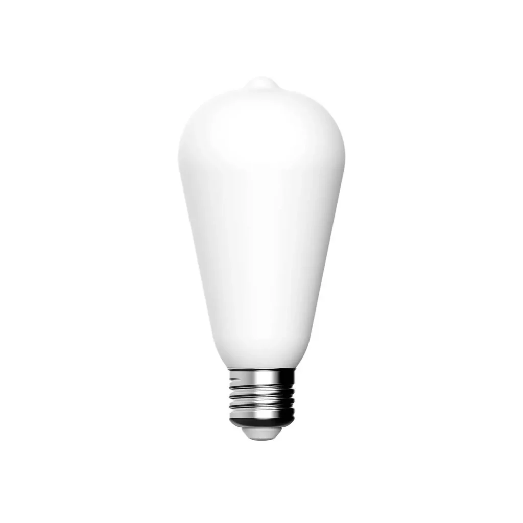 LED žarulja E27 ST64 7W 2700K dimabilna kombinira vintage dizajn i modernu rasvjetu, savršena za industrijski stil, skandinavski interijer i minimalističke prostore. S CRI 95, pruža toplo ugodno svjetlo (2700K), a efekt porculana naglašava elegantan izgled. Odlično se slaže s drvenim komponentama i otvorenim rasvjetnim instalacijama.