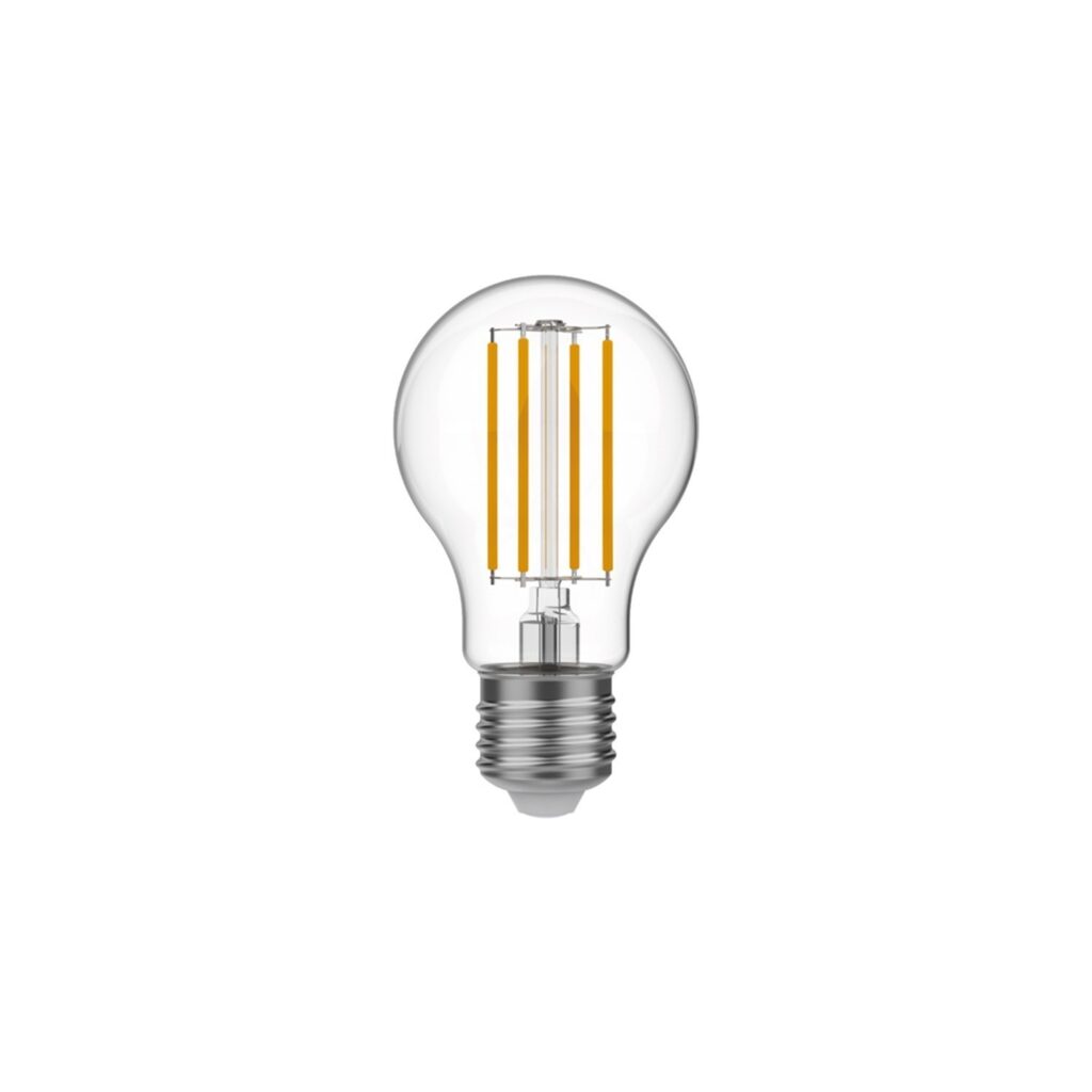 LED prozirna žarulja A60 E27 7W s toplim bijelim svjetlom i filament tehnologijom, savršena za moderne i dekorativne interijere